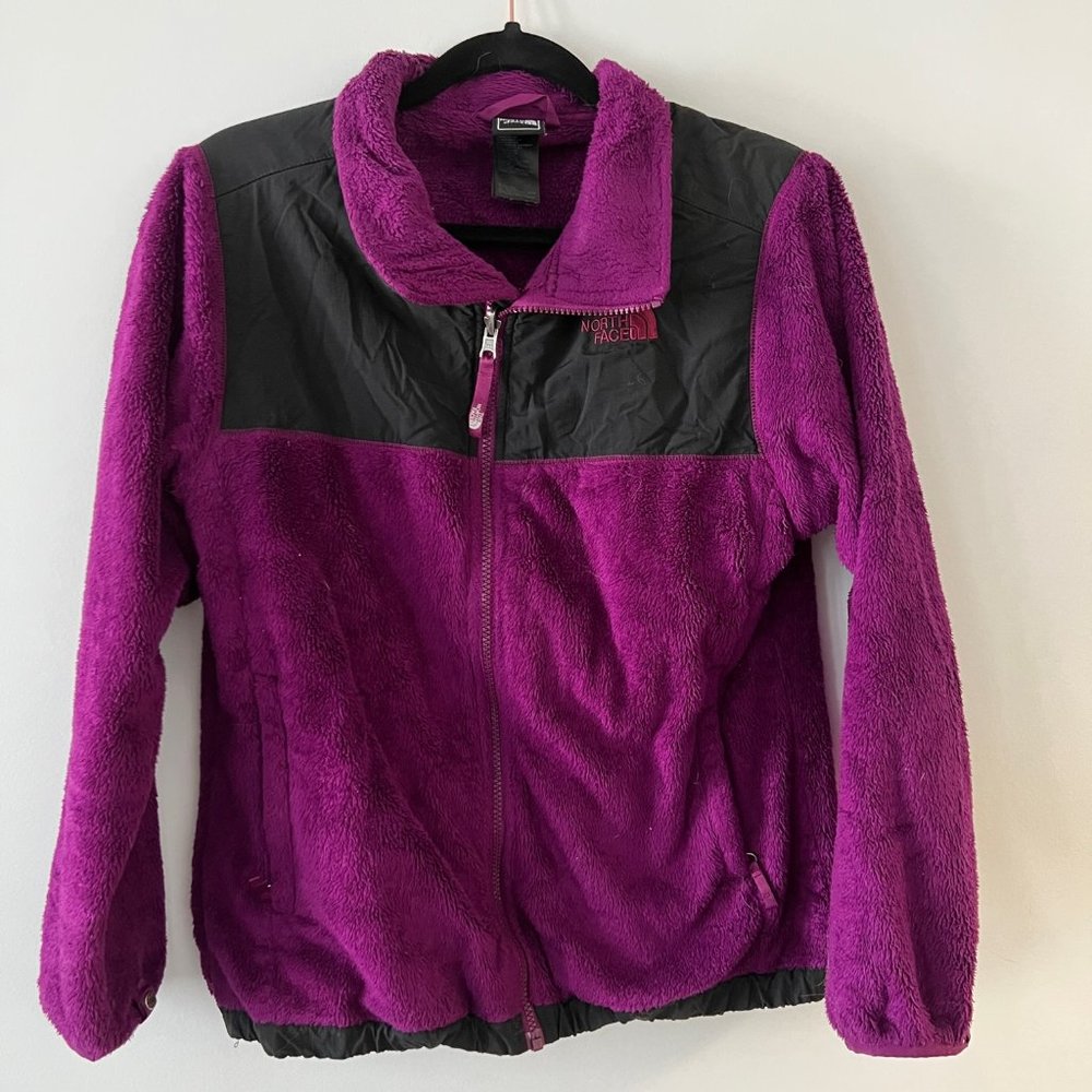 The North Face Plush Fleece Purple Black Jacket